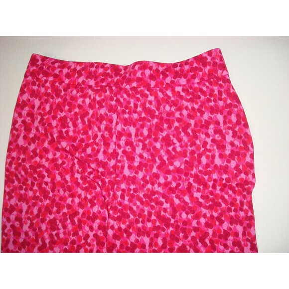 Womens Isaac Mizrahi Live Pull On Pebble Pants Red Pink XSP XS P Petite New - Picture 3 of 5